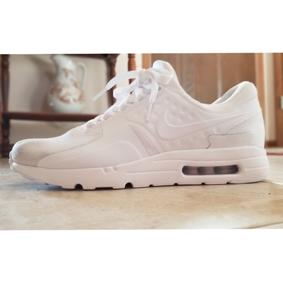 nike air max zero triple white